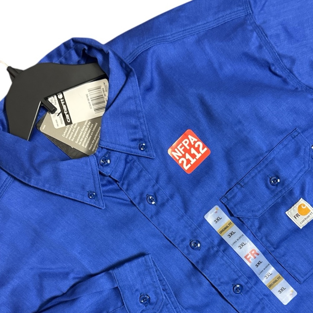 NWT Carhartt FR Flame Resistant Work Dry Lightweight Twill Shirt 3XL XXXL